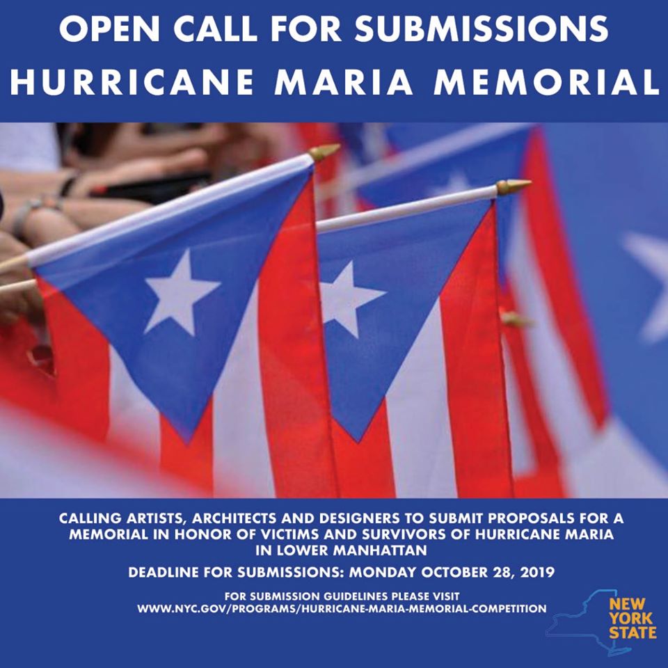 Call For Submissions for the Hurricane Maria Memorial