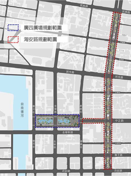 廣四廣場位置示意圖