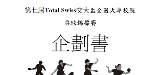 2019第七屆Total Swiss交大盃全國大專校院桌球錦標賽