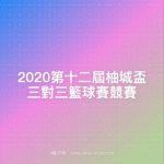 2020第十二屆柚城盃三對三籃球賽競賽