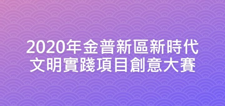 2020年金普新區新時代文明實踐項目創意大賽