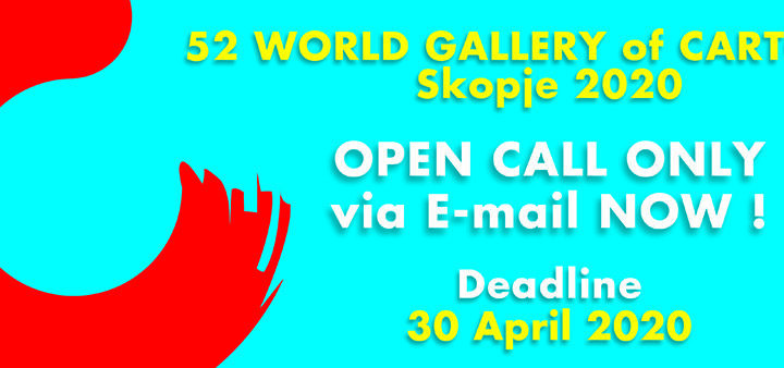 52nd WORLD GALLERY of CARTOONS Skopje Macedonia 2020