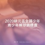 2020耕元盃全國少年青少年棒球錦標賽