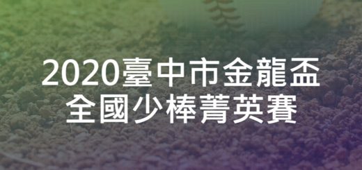 2020臺中市金龍盃全國少棒菁英賽