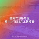 臺南市109年度國中小TEEBALL錦標賽