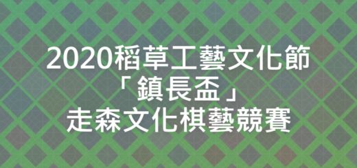 2020稻草工藝文化節「鎮長盃」走森文化棋藝競賽
