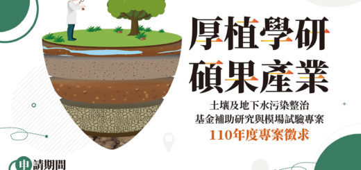 110年度土壤及地下水污染整治基金補助研究及模場試驗專案