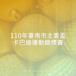 110年臺南市主委盃卡巴迪運動錦標賽
