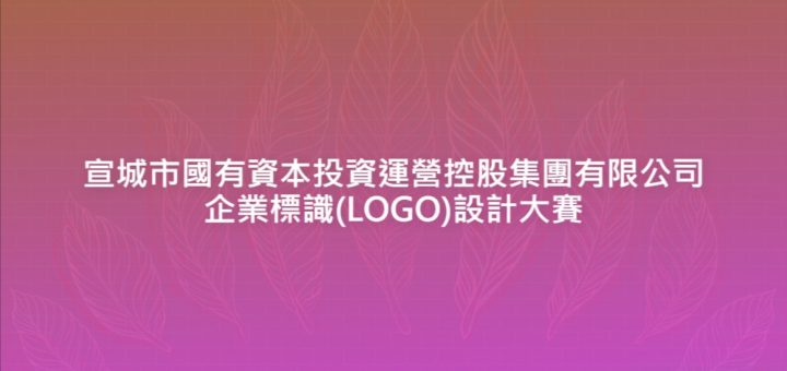 宣城市國有資本投資運營控股集團有限公司企業標識(LOGO)設計大賽