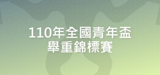 110年全國青年盃舉重錦標賽