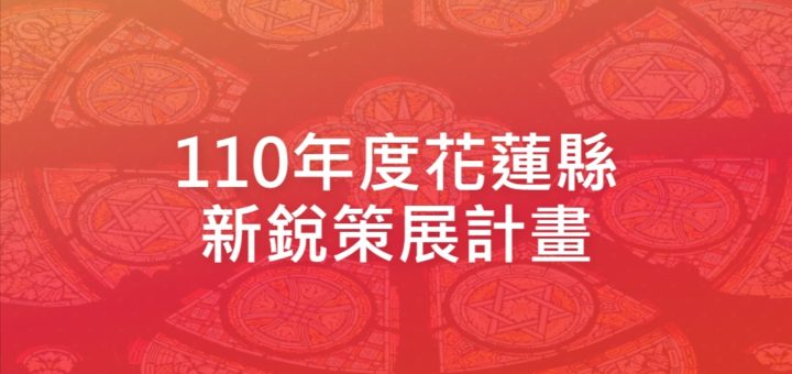 110年度花蓮縣新銳策展計畫