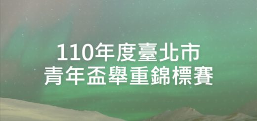 110年度臺北市青年盃舉重錦標賽