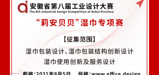 2021第八屆安徽省工業設計大賽「莉安貝貝」濕巾創新專項賽