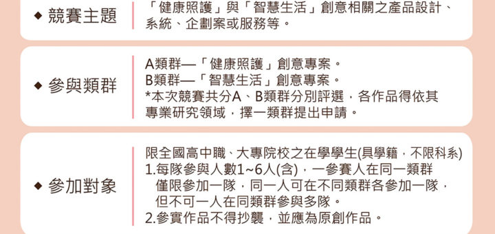 2021全國性華醫創客松大賽「健康照護」與「智慧生活」創意實務專題競賽