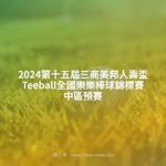 2024第十五屆三商美邦人壽盃Teeball全國樂樂棒球錦標賽．中區預賽