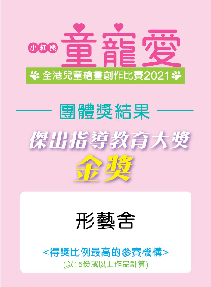 2021小紅熊「童寵愛」全港兒童繪畫創作比賽 得獎名單